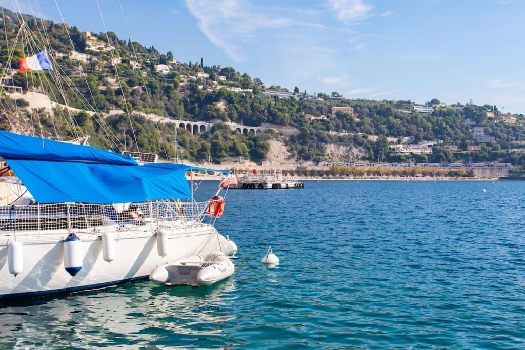 #40 Bright Sea View Suite For 6 2Mins Walk Port & Sea Villefranche-sur-Mer Dış mekan fotoğraf