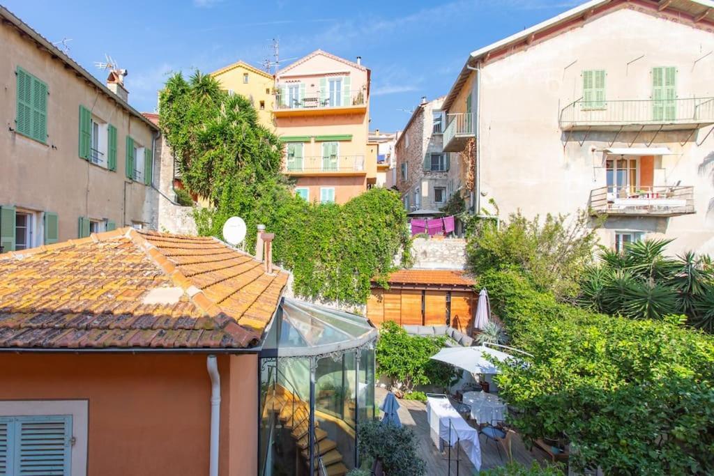 #40 Bright Sea View Suite For 6 2Mins Walk Port & Sea Villefranche-sur-Mer Dış mekan fotoğraf