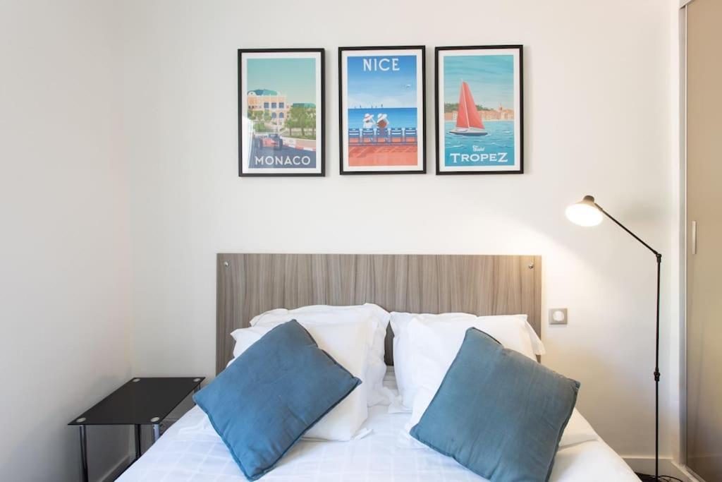 #40 Bright Sea View Suite For 6 2Mins Walk Port & Sea Villefranche-sur-Mer Dış mekan fotoğraf