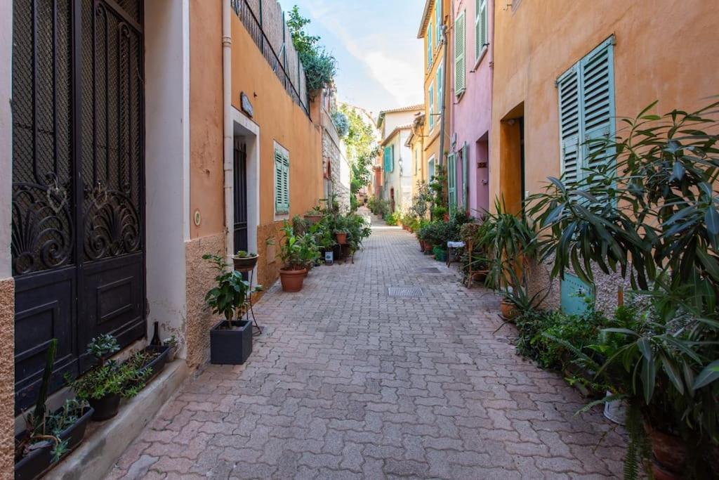 #40 Bright Sea View Suite For 6 2Mins Walk Port & Sea Villefranche-sur-Mer Dış mekan fotoğraf